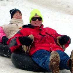 St. Patrick's County Park - Winter innertubing is fun for all ages.