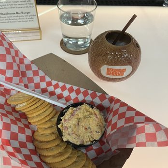 High Street Place - Pina Colada and pimento cheese and crackers - Food Court Near Me - Boston, Massachusetts High Street Place - Pina Colada and pimento cheese and crackers - Food Court Near Me - Boston, Massachusetts