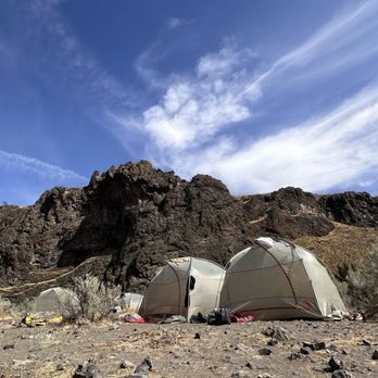 Tributary Whitewater Tours - Beautiful landscape, and I love how the tents blended into the background. Perfect place for rest - Rafting/Kayaking Near Me - Lotus, California