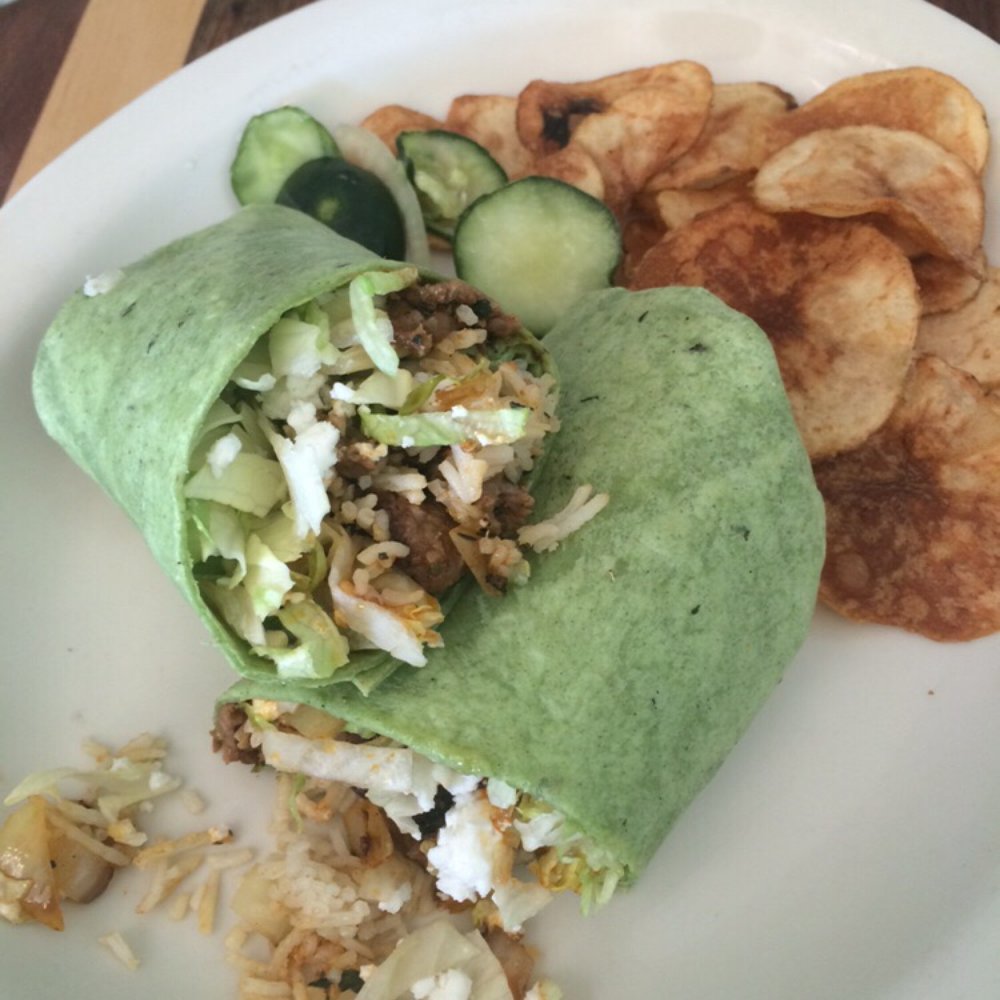 The Spot - Basmati lamb wrap - lamb is delicious, but I would stick to the golden lamb salad instead. - New American Near Me - Northfield, New Jersey