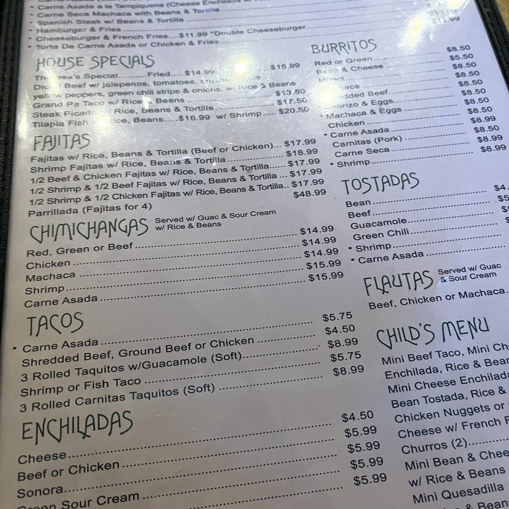 Raul & Theresa's - menu - Mexican Near Me - Goodyear, Arizona Raul & Theresa's - menu - Mexican Near Me - Goodyear, Arizona