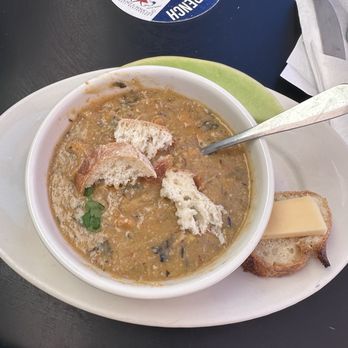 Gaulart & Maliclet - She crab soup with my lunchable sized baguette slice topped with cheese Worse she crab I've ever had - French Near Me - Charleston, South Carolina Gaulart & Maliclet - She crab soup with my lunchable sized baguette slice topped with cheese Worse she crab I've ever had - French Near Me - Charleston, South Carolina