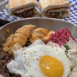 The Angry Korean - Beef bulgogi bowl and katsu sandwich