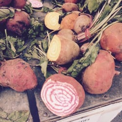The Substation Farmer's Market - Beetroot... Yummy sweet and stripy..