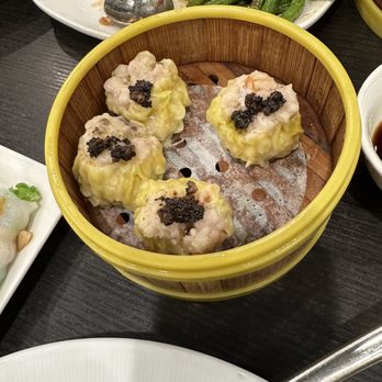 Chef Tony Dim Sum - Shrimp and pork dumplings with black truffles - Dim Sum Near Me - Arcadia, California