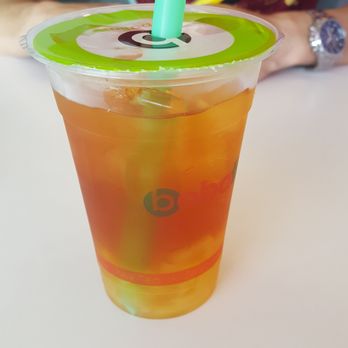 Boba Beast - My black MILK tea. Notice there's no milk in it? Apparently "that's how we do it here" - Juice Bars & Smoothies Near Me - Gardena, California