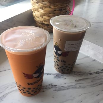 Tapioca Go - Large thai tea + black milk tea - Bubble Tea Near Me - Chesapeake, Virginia Tapioca Go - Large thai tea + black milk tea - Bubble Tea Near Me - Chesapeake, Virginia