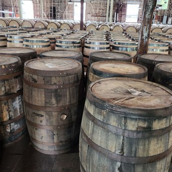 Buffalo Trace Distillery - Used (rejected) and new barrels in back - Distilleries Near Me - Frankfort, Kentucky Buffalo Trace Distillery - Used (rejected) and new barrels in back - Distilleries Near Me - Frankfort, Kentucky