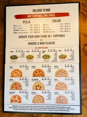 Menu photo 1 MOD Pizza Chesapeake, VA Menu photo 1 MOD Pizza Chesapeake, VA