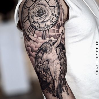 Kunce Tattoo - Creation of Adam - Tattoo Near Me - Chicago, Illinois