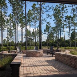 Mossy Pond Lodge - Fire Pit outside the Executive Lodge