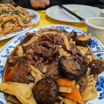 Shan Dong - Beef with Chinese mushrooms and bamboo: good flavors, just way too salty. - Chinese Near Me - Oakland, California