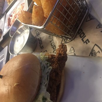 Topgolf - Chicken sandwich - Golf Near Me - Scottsdale, Arizona Topgolf - Chicken sandwich - Golf Near Me - Scottsdale, Arizona
