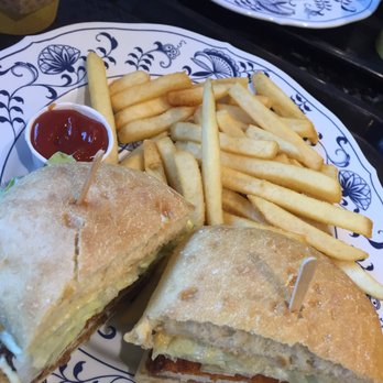 KAI Sweets Cafe - Pork cutlet sandwich with fries. It's the BEST!!!!!! - Cafes Near Me - Edgewater, New Jersey