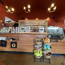 Pastry cabinet and merch