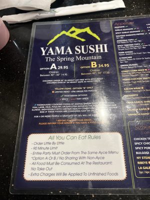 Menu photo 1 Yama Sushi Las Vegas, NV