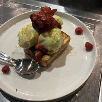 N To Tail - Sweet bread toast with honeydew ice cream with berries!! - Korean Near Me - Portland, Maine N To Tail - Sweet bread toast with honeydew ice cream with berries!! - Korean Near Me - Portland, Maine