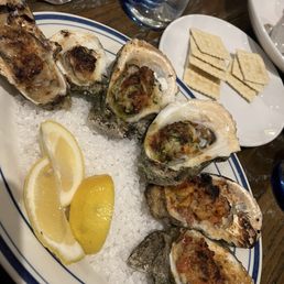 Wood fire oyster sampler