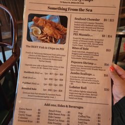 Water Street Fish & Chips - Menu June 2023