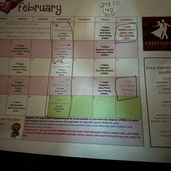 Fred Astaire Dance Studios - February's schedule