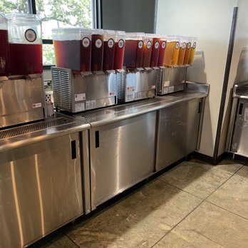 HTeaO - a row of beverage dispensers - Coffee & Tea Near Me - San Antonio, Texas HTeaO - a row of beverage dispensers - Coffee & Tea Near Me - San Antonio, Texas