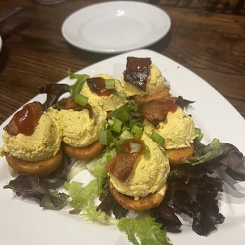 Local Goat - Deep fried deviled eggs...good! - New American Near Me - Pigeon Forge, Tennessee
