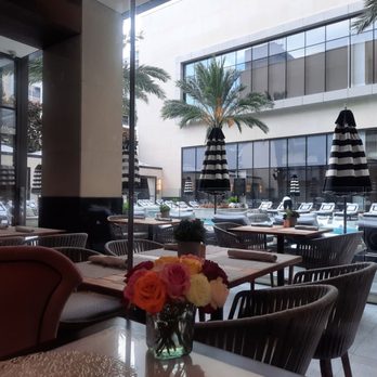 Bloom & Bee - Nice view of the pool - New American Near Me - Houston, Texas