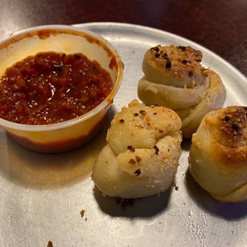 Surfside Beach Pizza & Restaurant - Garlic knots with homemade marinara sauce - Italian Near Me - Surfside Beach, South Carolina Surfside Beach Pizza & Restaurant - Garlic knots with homemade marinara sauce - Italian Near Me - Surfside Beach, South Carolina