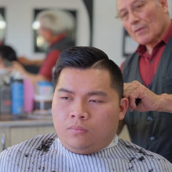 Chico's Barber Shop - Another client getting cleaned up by Art - Barbers Near Me - Fairfield, California