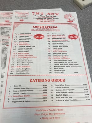 Menu photo 7 Tins House of Paramus Paramus, NJ Menu photo 7 Tins House of Paramus Paramus, NJ