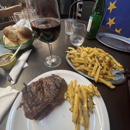 Tenderloin with Garlic and Parsley fries.