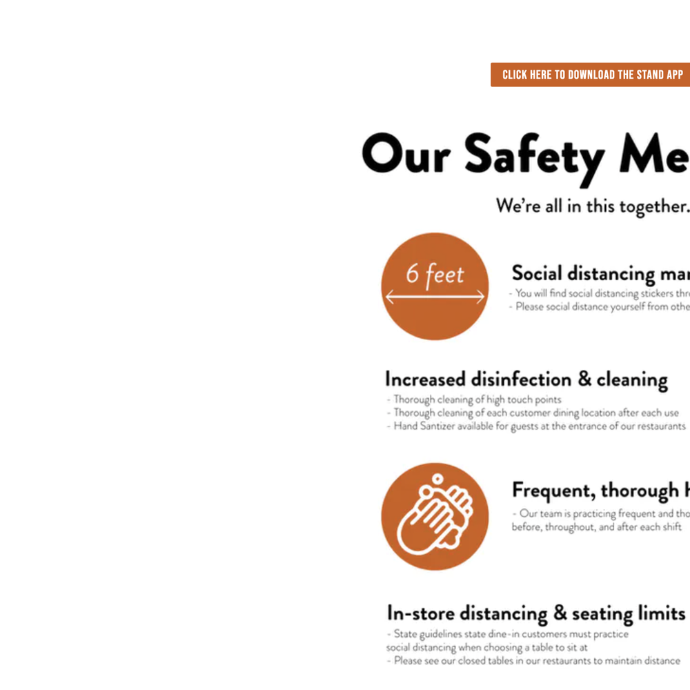 The Stand - American Classics Redefined - Covid safety guidelines -- includes indoor dining which is not current. - New American Near Me - Calabasas, California