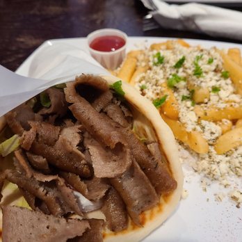 Olive Tree Mediterranean Restaurant - Gyro and French fries (combo B). - Mediterranean Near Me - Kent, Washington Olive Tree Mediterranean Restaurant - Gyro and French fries (combo B). - Mediterranean Near Me - Kent, Washington