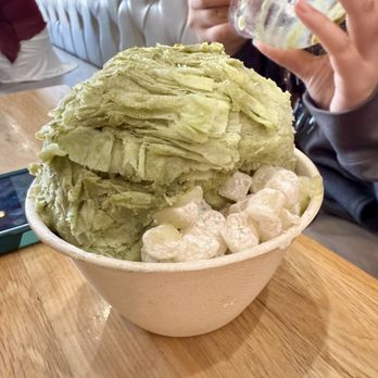 Oakobing - Green Tea with mochi. - Shaved Ice Near Me - Los Angeles, California Oakobing - Green Tea with mochi. - Shaved Ice Near Me - Los Angeles, California
