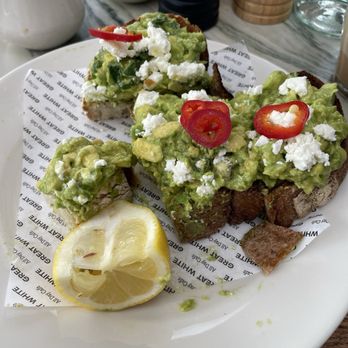 Great White - Avocado Toast "Excellent" - American Near Me - Manhattan Beach, California Great White - Avocado Toast "Excellent" - American Near Me - Manhattan Beach, California