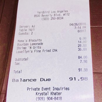 Yardbird - Best Deal in Town for Great Service Great Food & Great Ambiance !!! - Southern Near Me - Los Angeles, California Yardbird - Best Deal in Town for Great Service Great Food & Great Ambiance !!! - Southern Near Me - Los Angeles, California