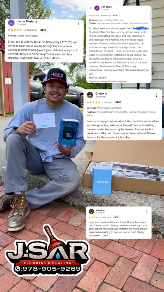 Slide of J Sar Plumbing & Heating