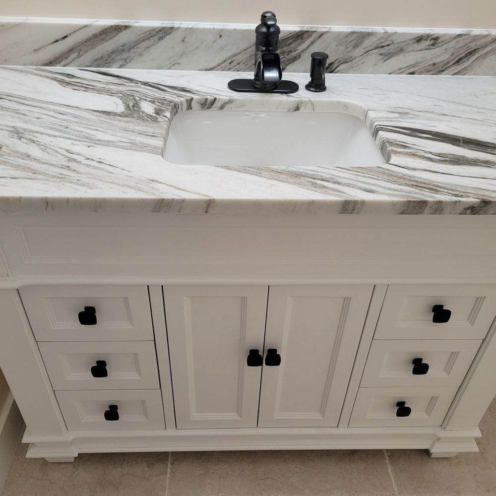 DIY Kitchens Baths - bathroom vanity with a marble top - General Contractors Near Me - Madison, Virginia DIY Kitchens Baths - bathroom vanity with a marble top - General Contractors Near Me - Madison, Virginia