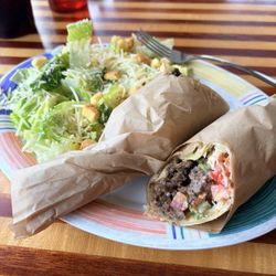 College Hill Deli - Beef Shawarma and Ceaser Soup and Caesar Salad