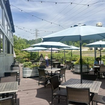 Kau Greensboro - Patio area facing away from main dining room - New American Near Me - Greensboro, North Carolina Kau Greensboro - Patio area facing away from main dining room - New American Near Me - Greensboro, North Carolina