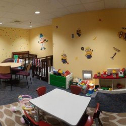 BWI USO Lounge - This is just the family room. They have a large eating & TV lounge area as well.