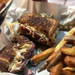 Ponderosa Public House - Worlds greatest Ruben with the house steak fries