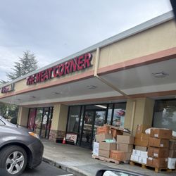 The Meat Corner - There are piles like this throughout the entire parking lot. Very weird.