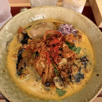 Mensho Ramen - GKO (Garlic Knock Out), add smoked ajitama (egg) $24 + 4= 28 - Ramen Near Me - Mesa, Arizona