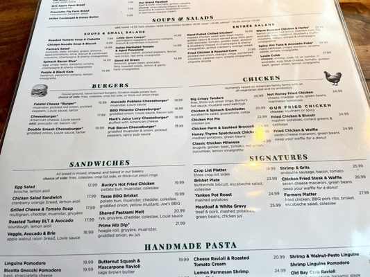 Menu photo 3 Founding Farmers Reston Station Reston, VA