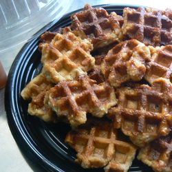 Waffle'n Joe - Party tray with homemade Belgian chocolate and salted caramel sauces