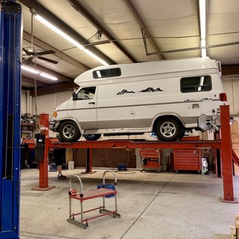 Advanced Suspension Design - Our camper van getting inspected. - Auto Repair Near Me - Twin Falls, Idaho