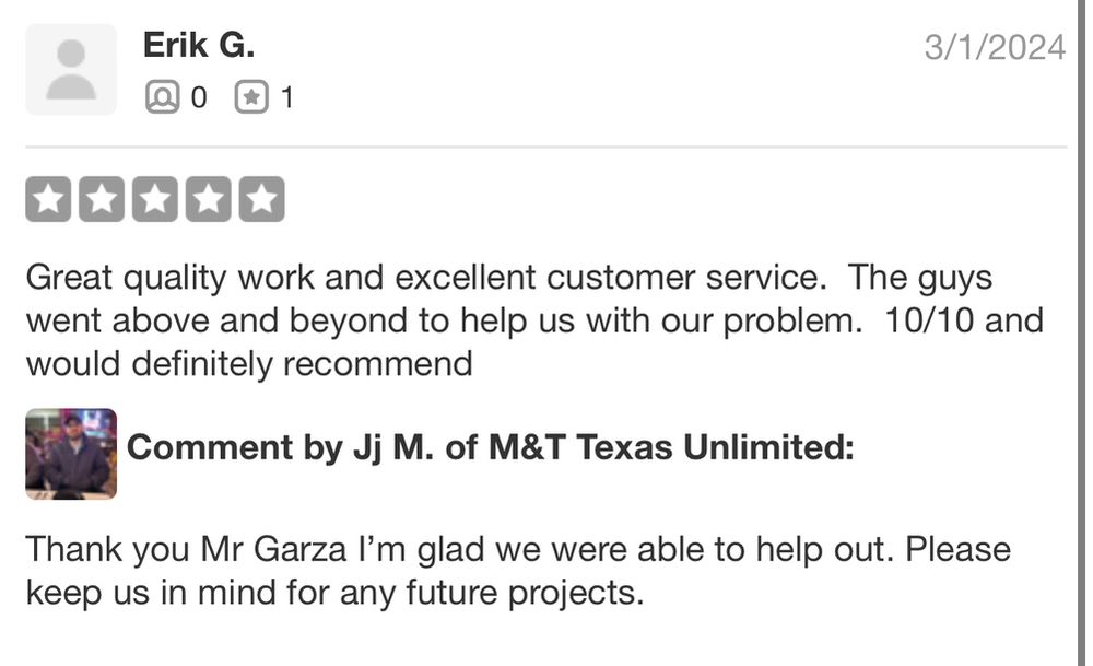 Slide of M&T Texas Unlimited