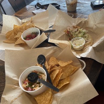 FISH DISTRICT - Ahi and shrimp ceviche starter with a grilled swordfish taco. Soooo yummy and Gluten-free! I this place. - Seafood Near Me - San Diego, California FISH DISTRICT - Ahi and shrimp ceviche starter with a grilled swordfish taco. Soooo yummy and Gluten-free! I this place. - Seafood Near Me - San Diego, California