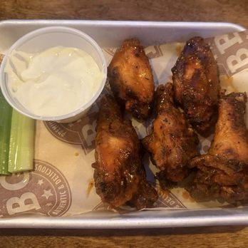 Alamo Texas BBQ and Tequila Bar - Buffalo wings with a delicious blue cheese - Barbeque Near Me - Brookline, New Hampshire Alamo Texas BBQ and Tequila Bar - Buffalo wings with a delicious blue cheese - Barbeque Near Me - Brookline, New Hampshire